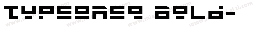 TypeOne9 Bold字体转换